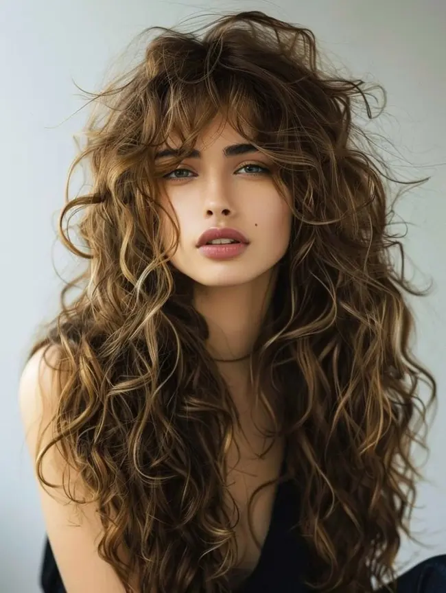 Shaggy Waves with Golden Undertones