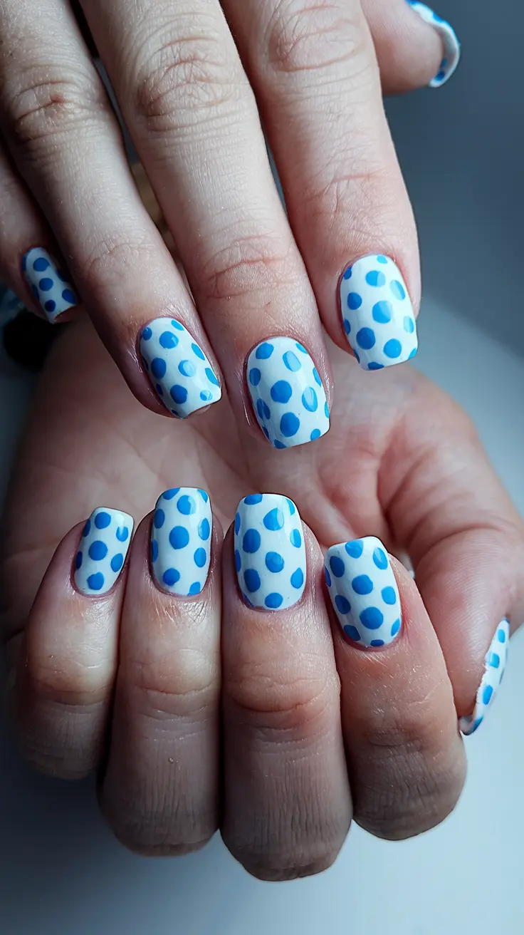 Cute Blue Polka Dots