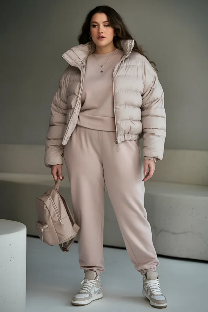 Cozy Street-Chic with a Plus-Size Sweatsuit