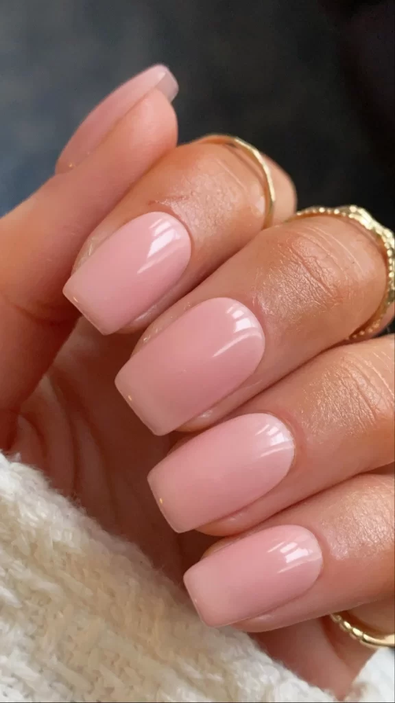 Short Light Pink Barbie Nails