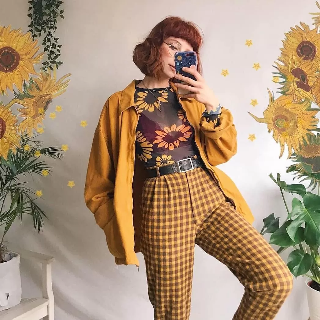 Bright Yellow Vintage Outfit