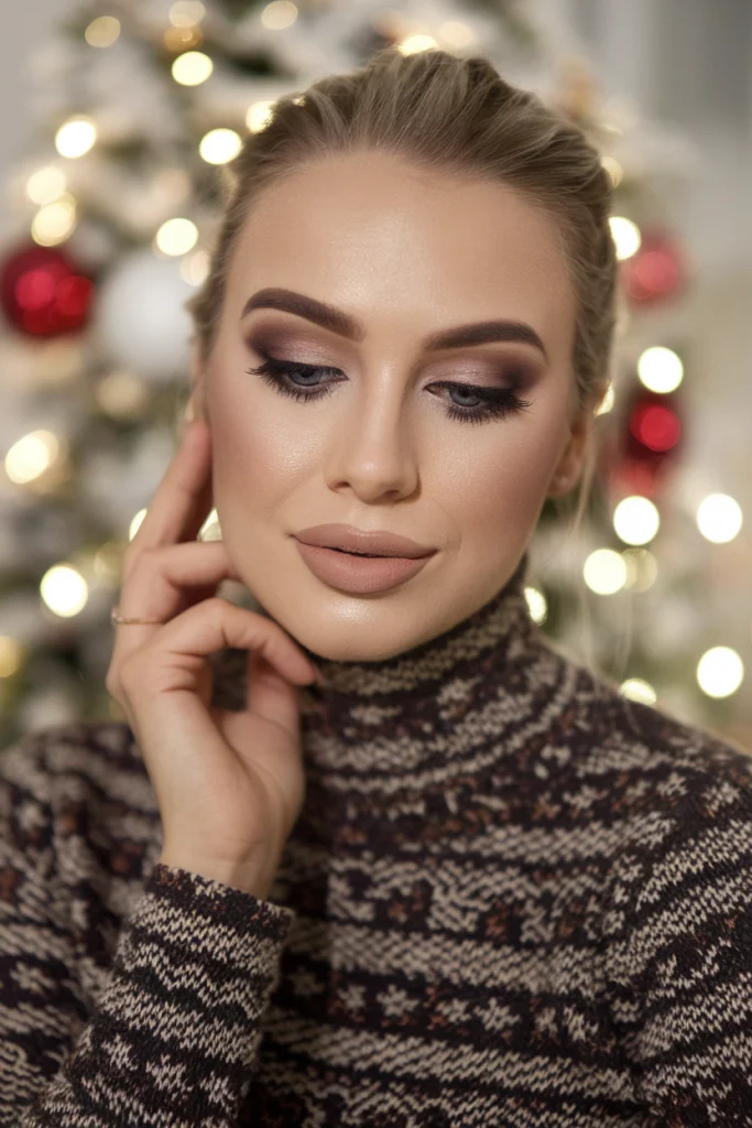 Soft Taupe Elegance Makeup